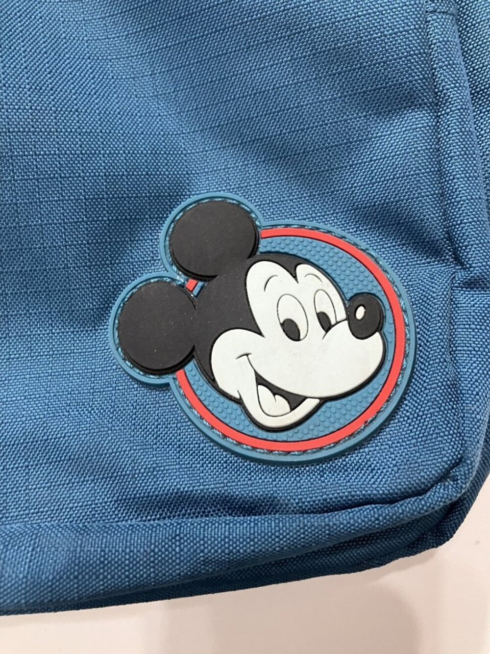 Disney Mickey Mouse Teal Blue Sling Bag Crossbody Backpack Adjustable Strap - Picture 2 of 9